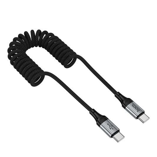 USB-C data- og opladningskabel - USB-C HOCO X121, 60W, 1.5m, Sort