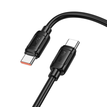 USB-C Data- og Opladningskabel - USB-C HOCO X115, 240W, 1m, Sort