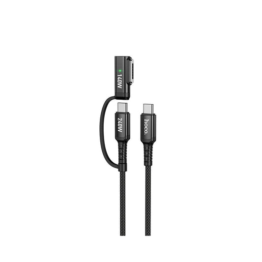 HOCO U142 Charging Cable, USB-C to USB-C / MagSafe 3, 240W, 1.8m, Black