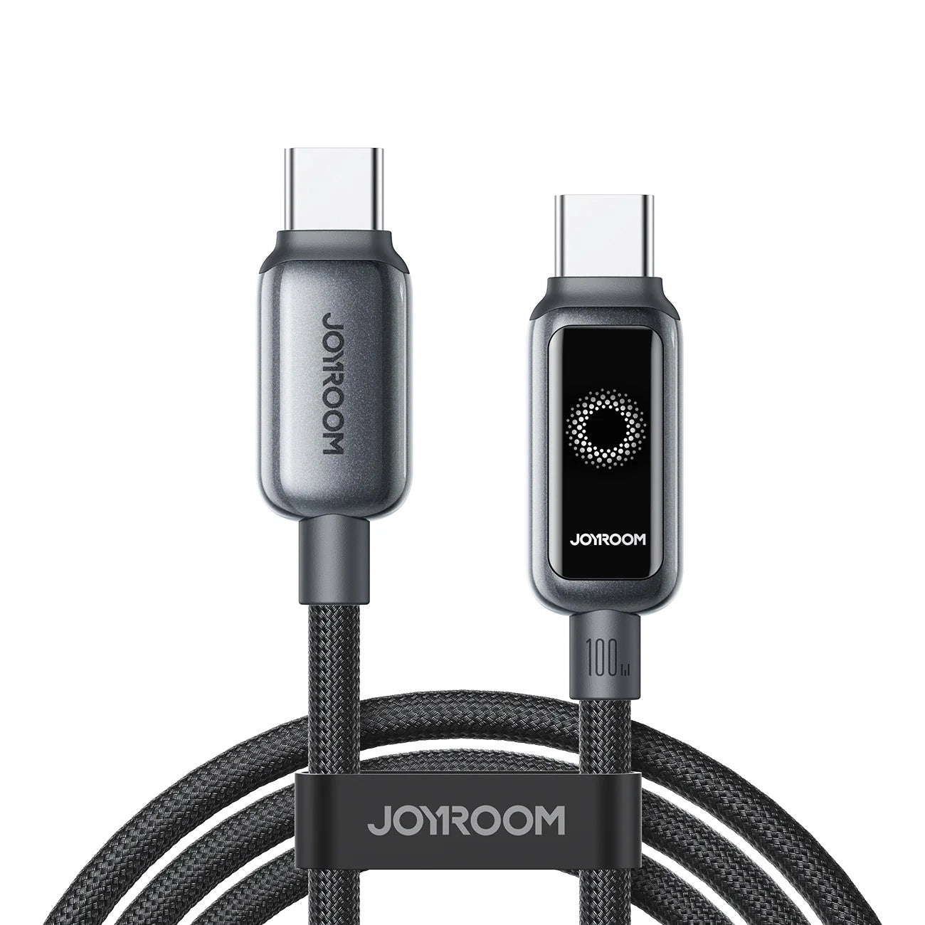 USB-C data- og opladningskabel - USB-C Joyroom S-A55 StarFlight Display, 100W, 1.2m, Sort