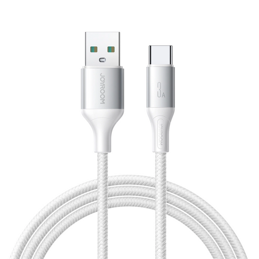 Data- og opladningskabel USB-A - USB-C Joyroom S-A28 Flash, 18W, 1m, Hvid