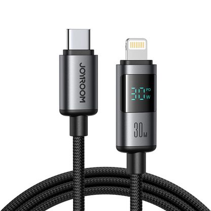 Data- og opladningskabel USB-C - Lightning Joyroom S-A16 Pro Prism Display, 30W, 1.2m, Sort