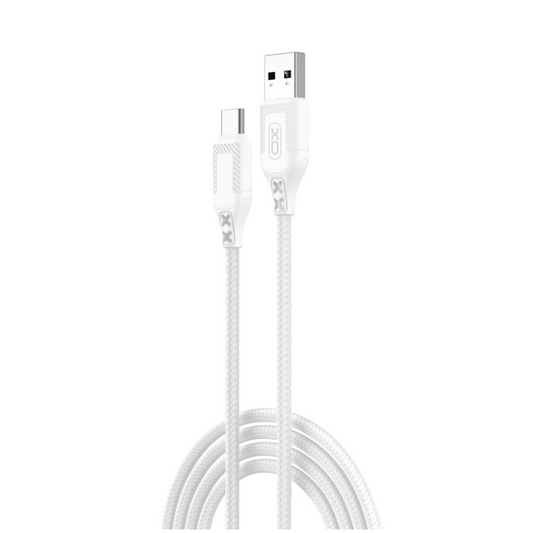 Data- og opladningskabel USB-A - USB-C XO Design NB235, 18W, 1m, Hvid