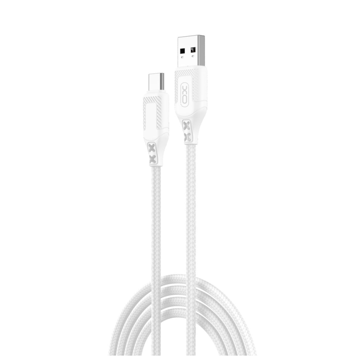 Data- og opladningskabel USB-A - USB-C XO Design NB235, 18W, 1m, Hvid