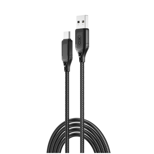 Data- og opladningskabel USB-A - USB-C XO Design NB235, 18W, 1m, Sort