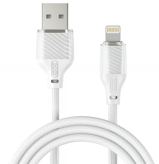 Data- og opladningskabel USB-A - Lightning XO Design NB291, 18W, 1m, Hvid