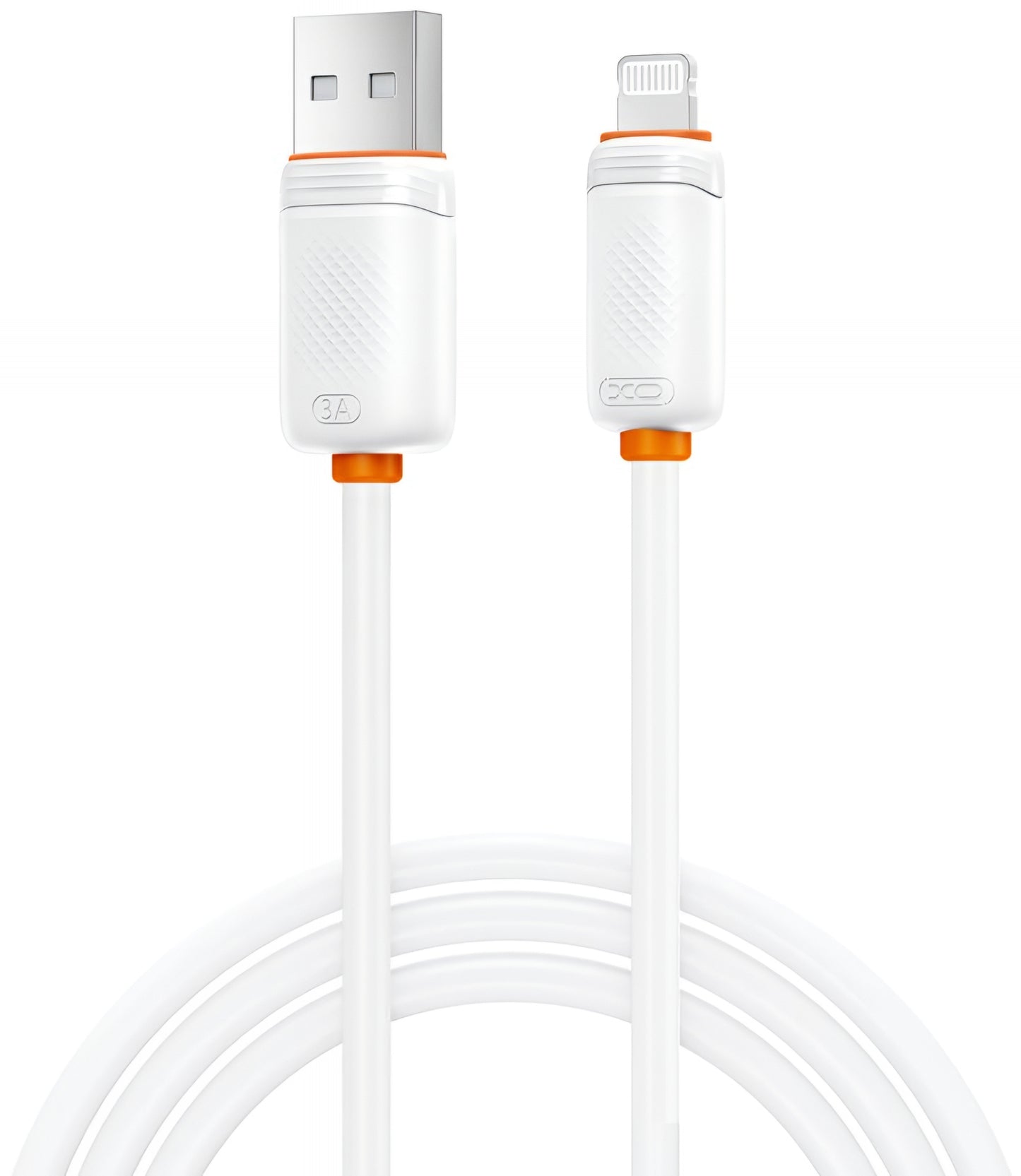 Data- og opladningskabel USB-A - Lightning XO Design NB302, 18W, 1m, Hvid