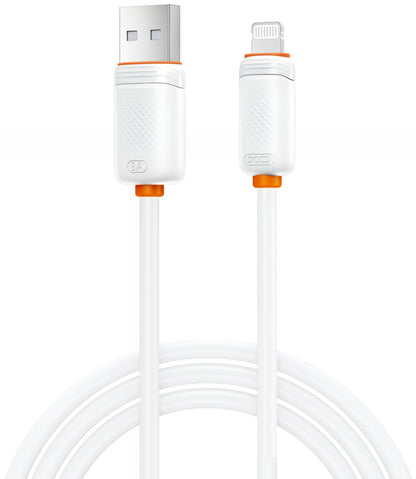 Data- og opladningskabel USB-A - Lightning XO Design NB302, 18W, 1m, Hvid
