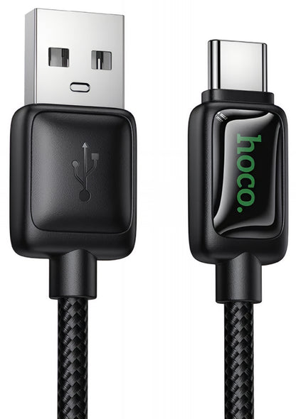 Data- og opladningskabel USB-A - USB-C HOCO U146, 36W, 1.2m, Sort