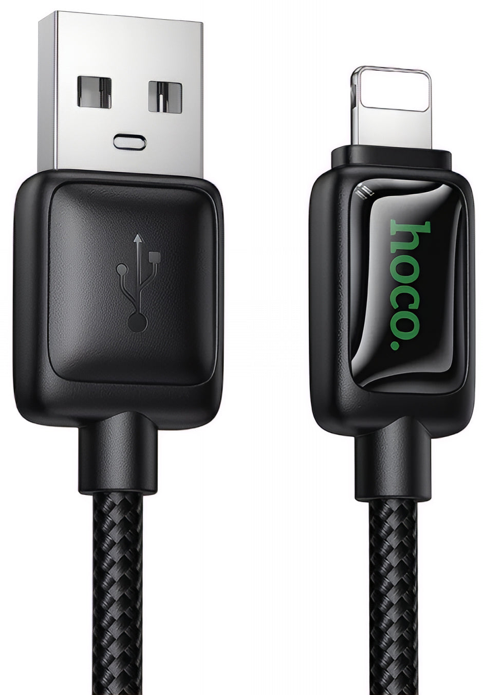 Data- og opladningskabel USB-A - Lightning HOCO U146, 12W, 1,2m, Sort