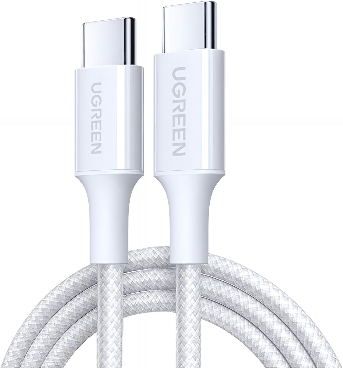 USB-C data- og opladningskabel - USB-C UGREEN L501, 60W, 2m, Hvid