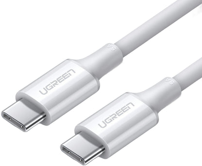 USB-C Data- og Opladningskabel - USB-C UGREEN US300, 100W, 2m, Hvid