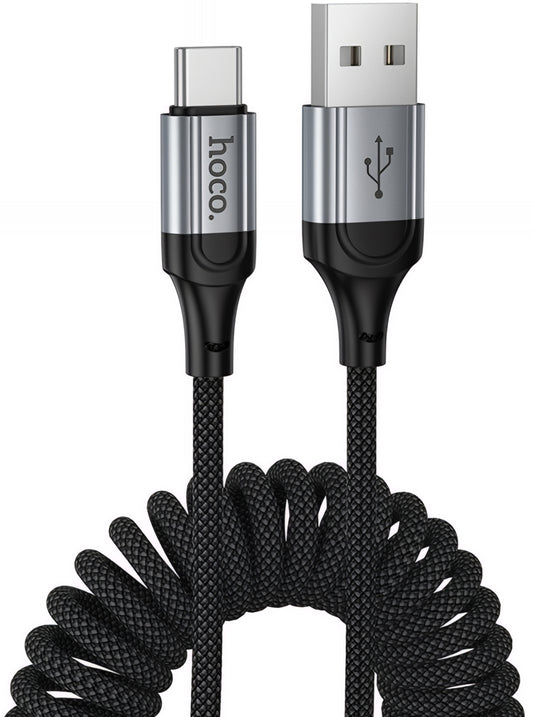 Data- og opladningskabel USB-A - USB-C HOCO X121, 18W, 1.5m, Sort