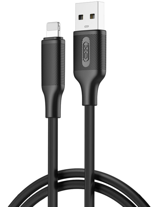 Data- og opladningskabel USB-A - Lightning XO Design NB265, 18W, 1m, Sort