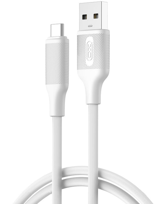 Data- og opladningskabel USB-A - USB-C XO Design NB265, 18W, 1m, Hvid