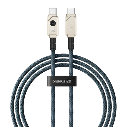 Data- og opladningskabel USB-C - USB-C Baseus Unbreakable, 100W, 2m, Hvid P10355800221-01
