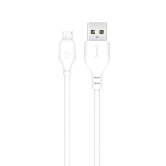 Data- og opladningskabel USB-A - microUSB XO Design NB103, 18W, 1m, Hvid