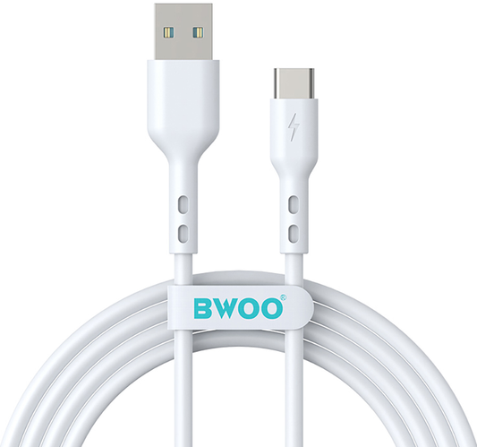 USB-C Data and Charging Cable - USB-C BWOO X172C, 60W, 1m, White
