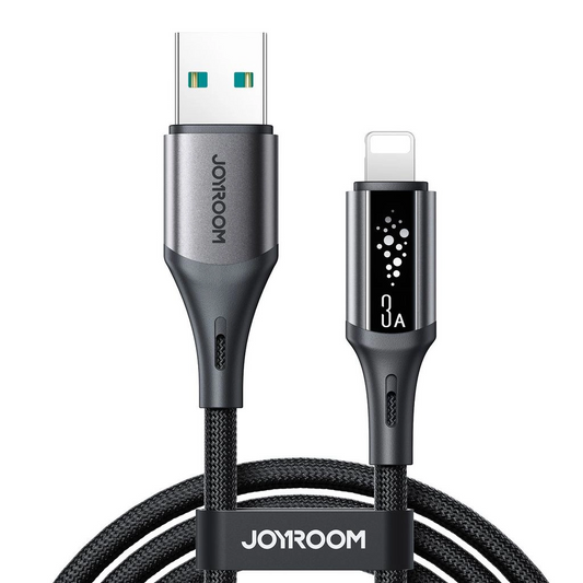 Data- og opladningskabel USB-A - Lightning Joyroom S-A60 StarTalk, 18W, 1.2m, Sort
