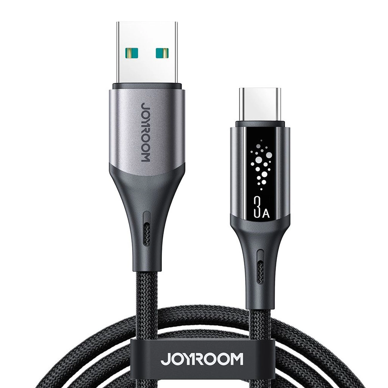 Data- og opladningskabel USB-A - USB-C Joyroom S-A60 StarTalk, 18W, 1,2 m, Sort