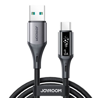 Data- og opladningskabel USB-A - USB-C Joyroom S-A60 StarTalk, 18W, 1,2 m, Sort