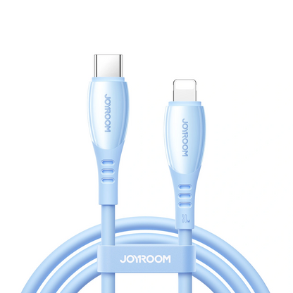 Data- og opladningskabel USB-C - Lightning Joyroom S-A59 Vibrant, 30W, 1.2m, Blå