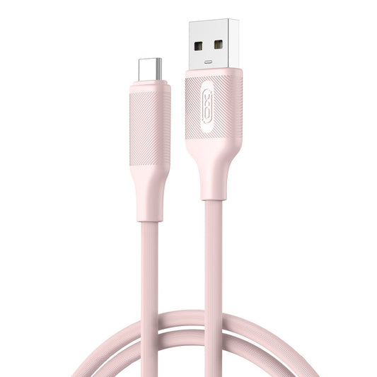 Data- og opladningskabel USB-A - USB-C XO Design NB265, 18W, 1m, Pink