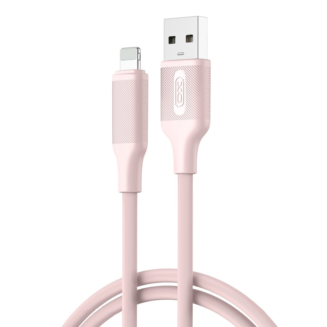 Data- og opladningskabel USB-A - Lightning XO Design NB265, 12W, 1m, Pink