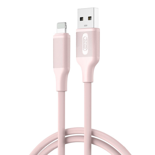 Data- og opladningskabel USB-A - Lightning XO Design NB265, 12W, 1m, Pink