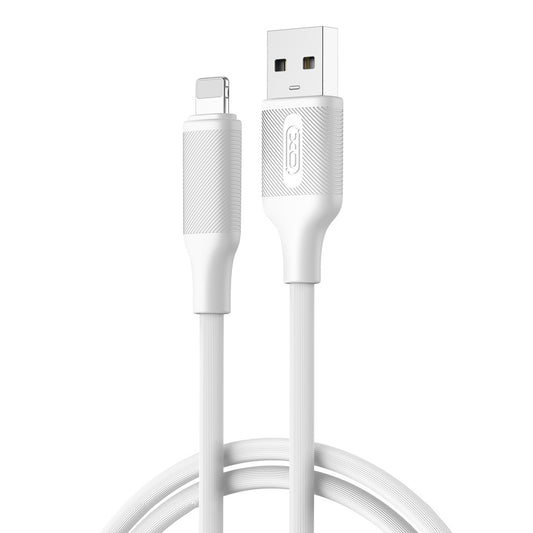 Data- og opladningskabel USB-A - Lightning XO Design NB265, 12W, 1m, Hvid