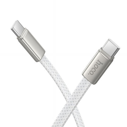 USB-C data- og opladningskabel - USB-C HOCO X125, 60W, 1m, Hvid