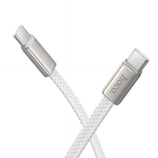 USB-C data- og opladningskabel - USB-C HOCO X125, 60W, 1m, Hvid