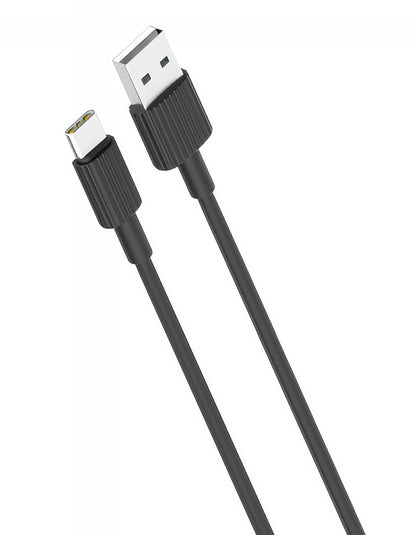 Data- og opladningskabel USB-A - USB-C XO Design NB156, 18W, 1m, Sort