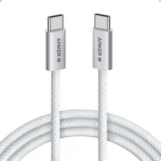 Data- og opladningskabel USB-C - USB-C Anker Zolo, 240W, 1,8m, Hvid A8060H22