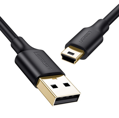 USB-A til miniUSB data- og opladningskabel UGREEN US132, 3m, sort