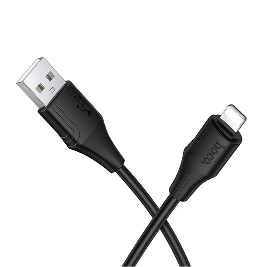 USB-A til Lightning data- og opladningskabel HOCO X124, 18W, 1m, sort