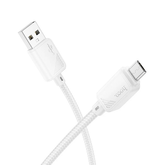 USB-A til microUSB data- og opladningskabel HOCO X113, 18W, 1m, hvid