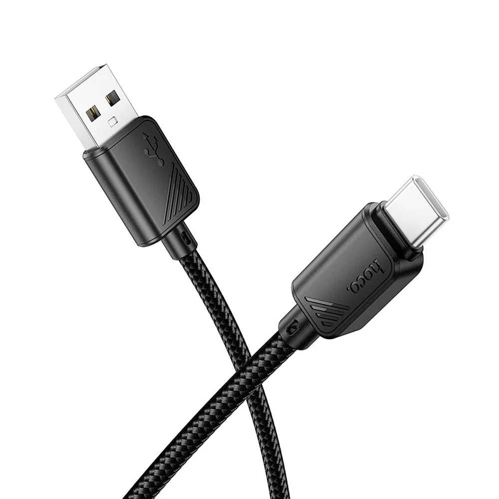 USB-A til USB-C data- og opladningskabel HOCO X113, 18W, 1m, sort