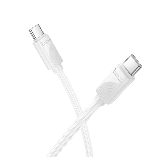 USB-C Data- og Opladningskabel - USB-C HOCO X114, 60W, 1m, Hvid