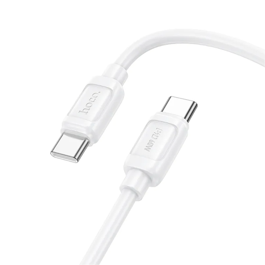 USB-C Data- og Opladningskabel - USB-C HOCO X115, 240W, 1m, Hvid