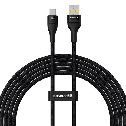 USB-A til USB-C data- og opladningskabel Baseus Flash Series II, 100W, 2m, Sort P10311804111-01