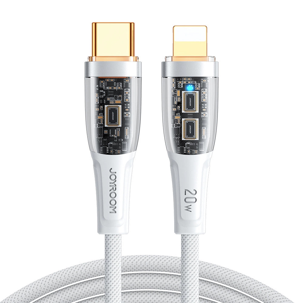 USB-C til Lightning data- og opladningskabel Joyroom S-CL020A3, 20W, 1,2m, hvid