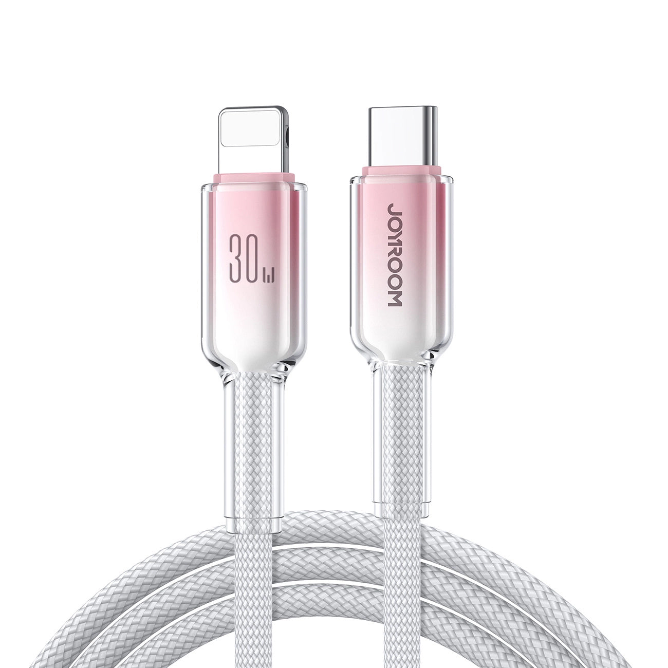 USB-C til Lightning Data- og Opladningskabel Joyroom S-A42, 30W, 1,2m, Hvid