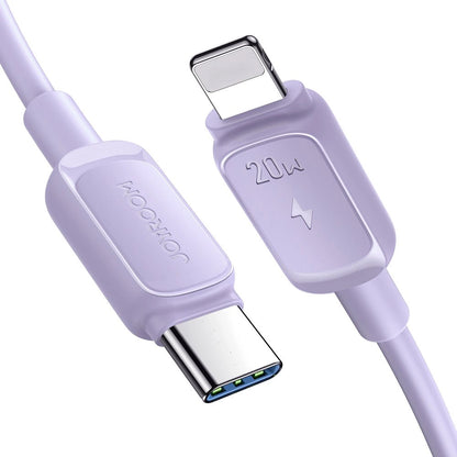 USB-C til Lightning data- og opladningskabel Joyroom S-A14, 20W, 1,2m, Lilla