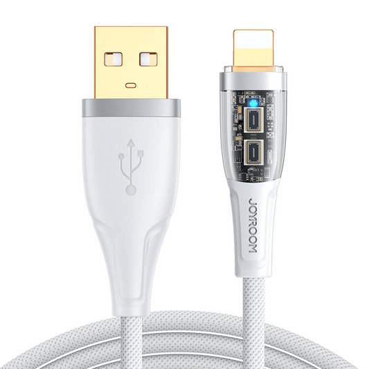 USB-A til Lightning data- og opladningskabel Joyroom S-UL012A3, 18W, 1,2m, hvid