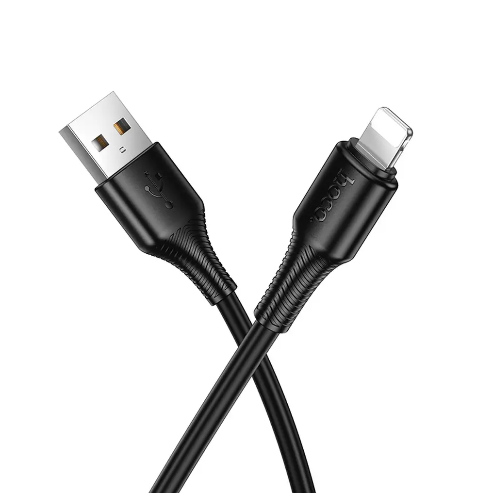 USB-A til Lightning data- og opladningskabel HOCO X120, 18W, 1m, sort