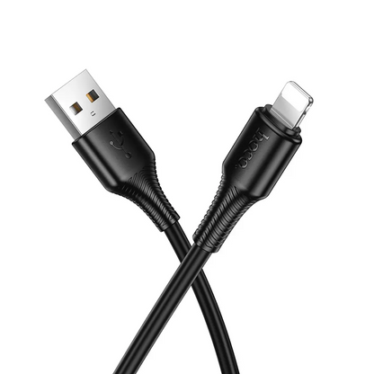 USB-A til Lightning data- og opladningskabel HOCO X120, 18W, 1m, sort