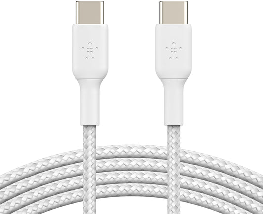 USB-C Data- og Opladningskabel - USB-C Belkin BoostCharge Pro, 60W, 2m, Hvid CAB004bt2MWH