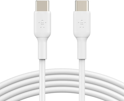 USB-C Data- og Opladningskabel - USB-C Belkin BoostCharge, 60W, 2m, Hvid CAB003bt2MWH
