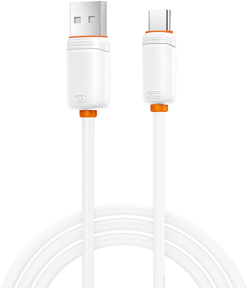 USB-A til USB-C data- og opladningskabel XO Design NB302, 18W, 1m, hvid